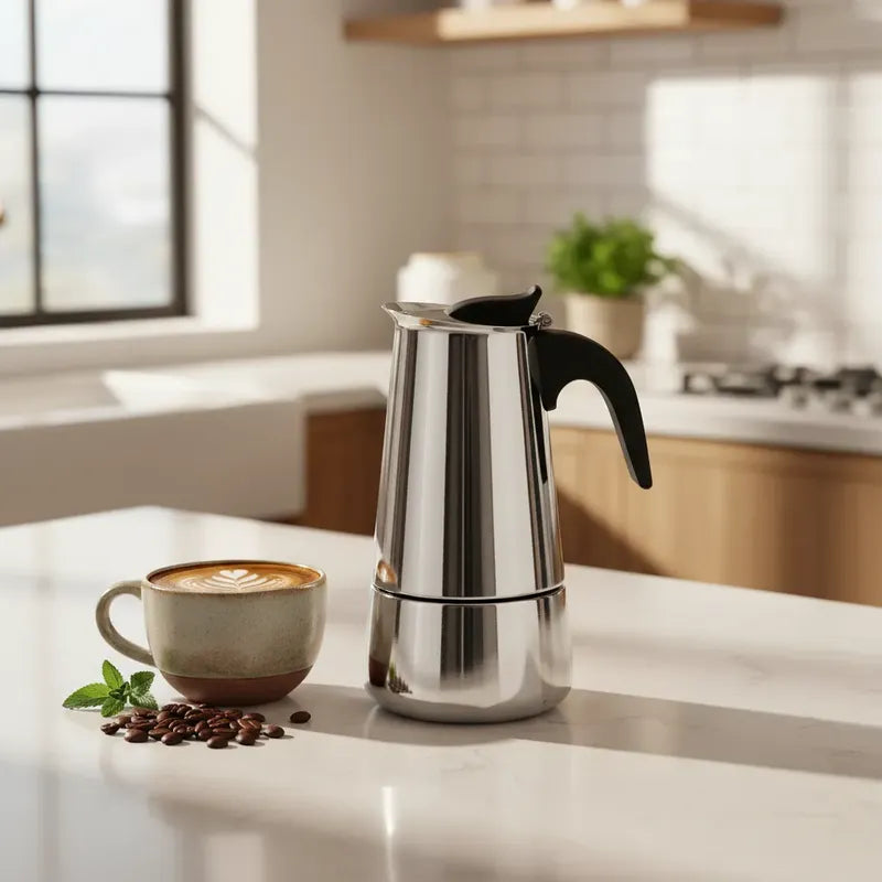 Cafetera Portátil Espresso Para 9 Tazas Automática Italiana
