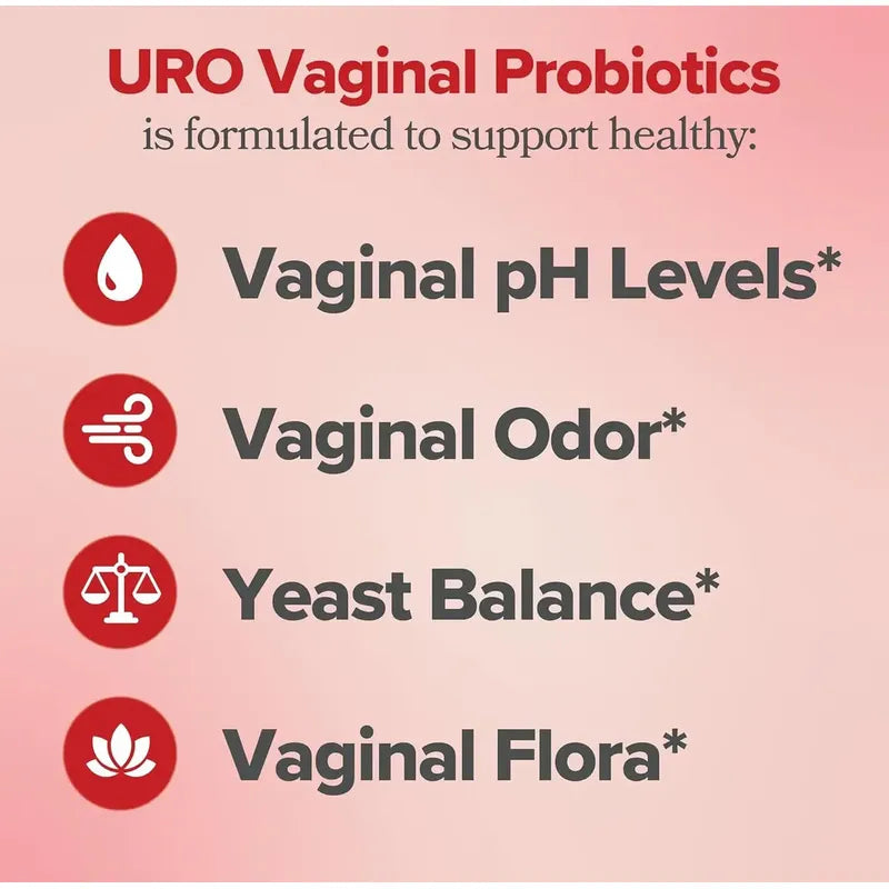 Uro Vaginal Probiotics Salud Vaginal, Equilibrio Del Ph 60cap Sin Sabor