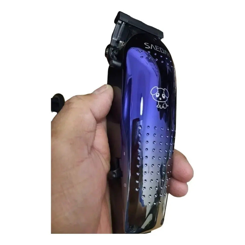 Cortadora De Pelo Para Mascotas Saeday Sd-833 Eléctrica 10w Azul