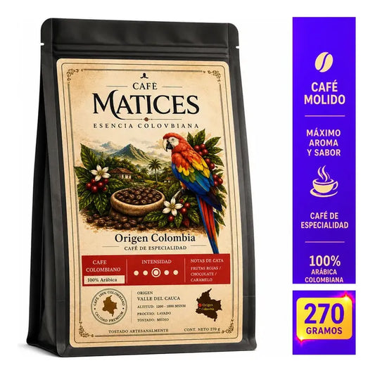 Café Premium Matices Molido Arábica 270g Tostado Med - Osc
