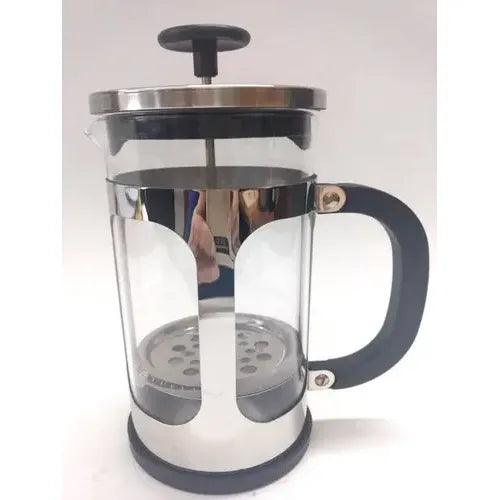 Cafetera Francesa A Embolo Prensa 800ml Vidrio Acero M5 Color Plateado